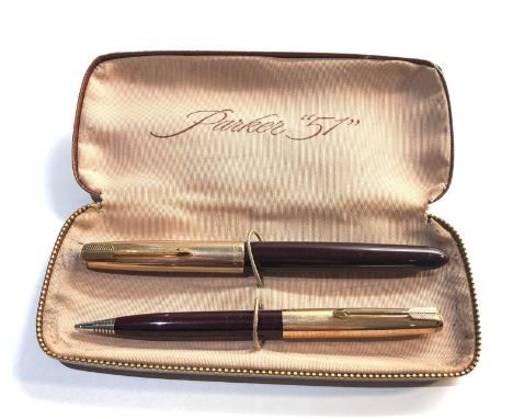 Vintage Parker 51 pen set boxed 