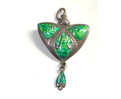 Silver &amp; Enamel arts and crafts pendant,&nbsp;Item is in overall good condition