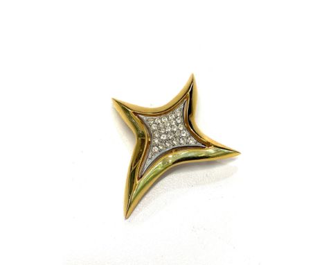 Vintage 1978 Givenchy signed gold tone brooch 