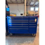 SNAP-ON TOOL BOX, BLUE, M# KRA5213DPCM, 53 12" L X 19 3/4" D X 39" H