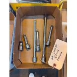 LOT (6) SNAP-ON 1/2" DRIVE EXTENSIONS IN MULTIPLE LENGTHS
