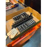 SNAP-ON ASSTD. METRIC SOCKETS W/SOCKET TRAYS
