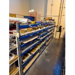 17' X 3'8" SHELF W/MISC. PARTS