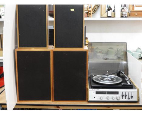 Waltham Record Player with 2x Sets of Speakers 