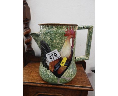 Painted Enamel Jug 