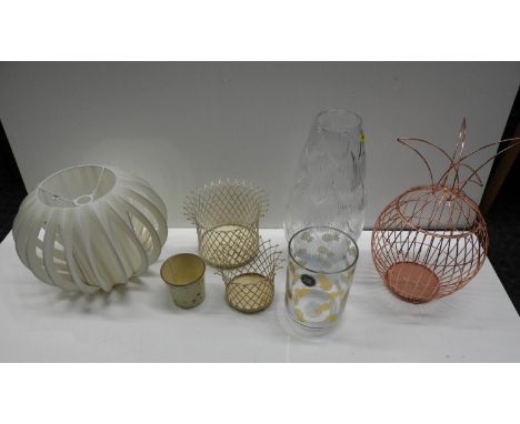 Vases, Lamp Shade etc 