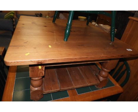 Solid Pine Coffee Table with Shelf under 