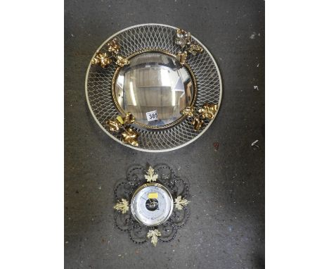 Retro Mirror and Barometer 