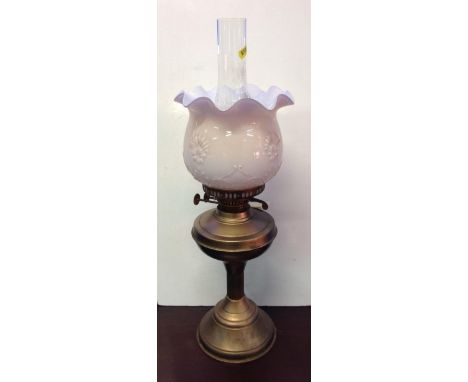 Oil Lamp with Decorative Shade 