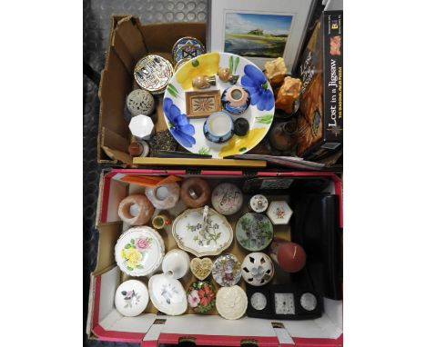 2x Boxes of Misc - Trinket Boxes, Pin Dishes etc 