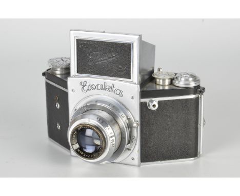 An Ihagee Exakta B Type 5.2 Camera, chrome, serial no. 516942, with Ihagee-Anastigmat Exaktar f/3.5 75mm lens, serial no. 833