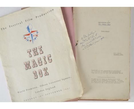 William Friese-Greene (1855-1921), The Magic Box’ - the film biography of William Friese-Greene, starring Robert Donat, made 