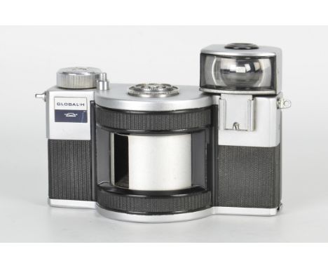 A Krasnogorsk Global-H ‘Horizon’ Panoramic Camera, US market edition, chrome, serial no. 6808415, with OF-28P f/2.8 28mm lens