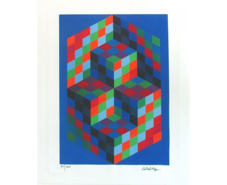 VICTOR VASARELY (French, 1906-1997), 'Koeb IV' lithograph on arches paper, 19/300 signed in the plate and blindstamped and fr