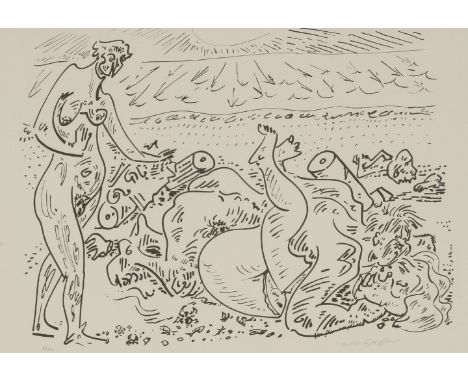 *André Masson (French, 1896-1969)TERRE EROTIQUELithograph, signed and numbered 87/125 in pencil, printed on wove paper with A