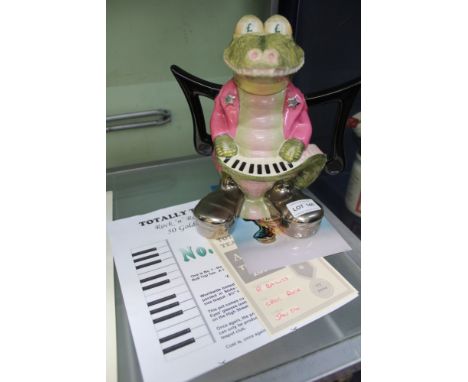 A "Totally Teapots" pottery teapot, "Crocodile Rock", limited edition 37/99, 24cm high&nbsp; &nbsp;&nbsp;