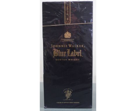 Johnnie Walker Blue Label Scotch Whiskey, 1 litre bottle boxed &amp; sealed