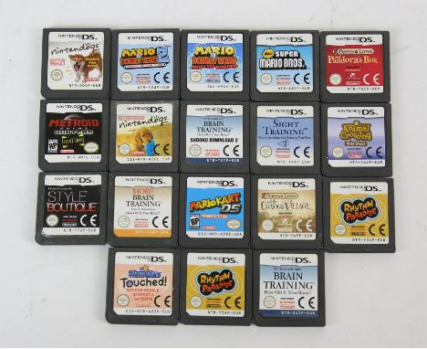18 Nintendo DS Demo Cartridges  This lot contains 18 official Nintendo DS Demo cartridges, these were not available for resal