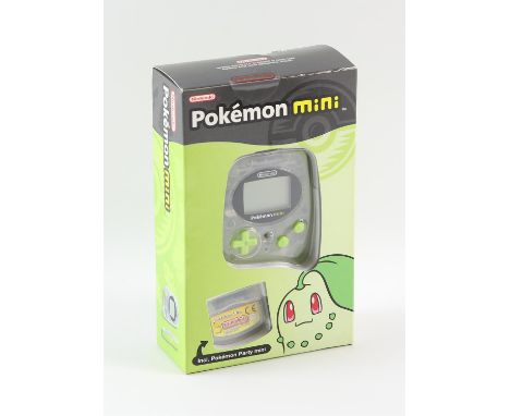 Pokémon Mini console (Chikorita Green) Factory Sealed. This lot contains a Pokémon Mini console (Chikorita Green) factory sea