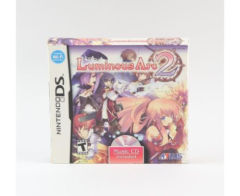 Luminous Arc 2 - Sealed - Launch Edition - Nintendo DS.   This lot contains a sealed copy of Luminous Arc 2 for the Nintendo 