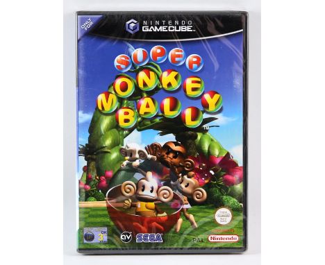 Super Monkey Ball - New & Sealed - GameCube.  This lot contains a sealed copy of Super Monkey Ball for the Nintendo GameCube.