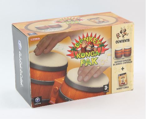 Donkey Konga Pak- New & Sealed - Nintendo GameCube.   This lot contains a sealed copy Donkey Konga Pak for the Nintendo GameC