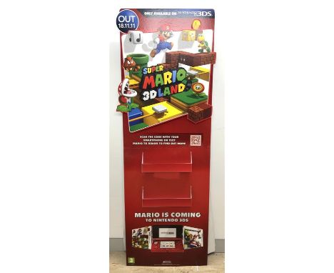 Super Mario 3D Land Display Stand POS Promotional Stand This lot contains a display stand for Super Mario 3D Land. It is a ca