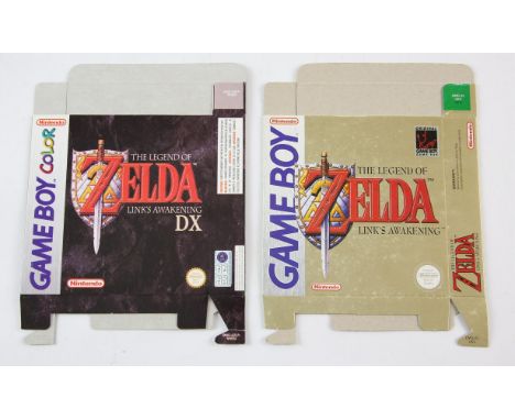 Gameboy & Gameboy Color - Zelda Link to the Past & Link's Awakening DX Display BoxesThis lot contains two original and offici