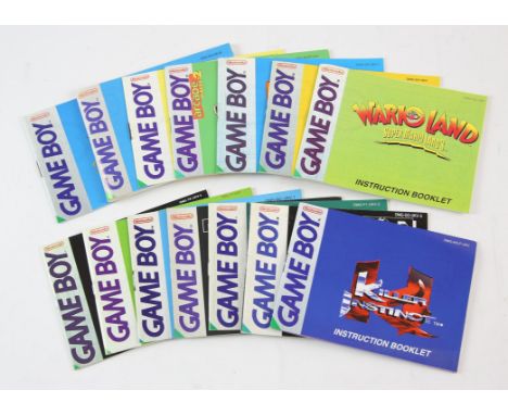 13 Official original Game Boy Instruction BookletsThis lot contains 13 official Game Boy Instruction booklets, the games incl