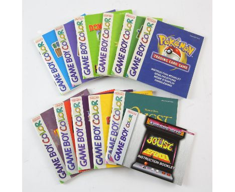 12 Official Game Boy Color Instruction BookletsThis lot contains 12 new, official Game Boy Color Instruction booklets, the ga