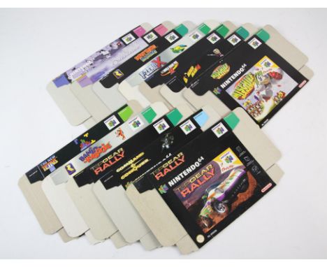 12 Nintendo 64 Flat Packed Display BoxesThis lot contains 12 original and official N64 flat packed display boxes, the games i