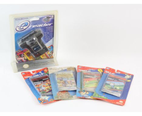 E-Reader & Sealed Packs - New & Sealed Game Boy Advance. This lot contains a sealed Nintendo e-reader specifically used for t