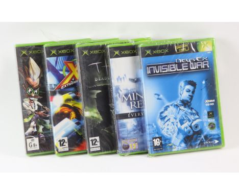 Original Xbox Factory Sealed Collection.  This lot contains five factory sealed tittles for the original Xbox that all have v