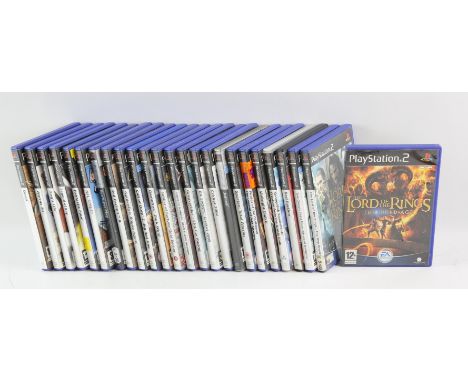 25 PlayStation 2 games - Titles include Dog life, Worms 3D, Genji. These are all European PAL editions and with manuals. Prov