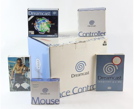 Sega Dreamcast Bundle - New & Unused Accessories. This lot contains a number of SEGA Dreamcast items that include, the offici