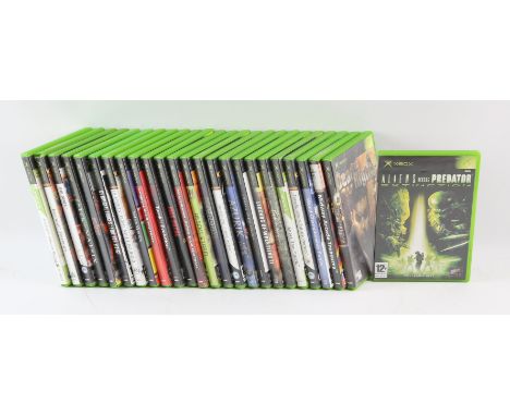 25 Xbox games - Titles include The Sims, Tetris Worlds, Burnout Revenge, Moto GP. These are all European PAL editions and wit