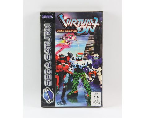 Virtua On - Cyber Troopers - Sealed - Sega Saturn.  This lot features a factory sealed copy of Virtua on for the Sega Saturn.