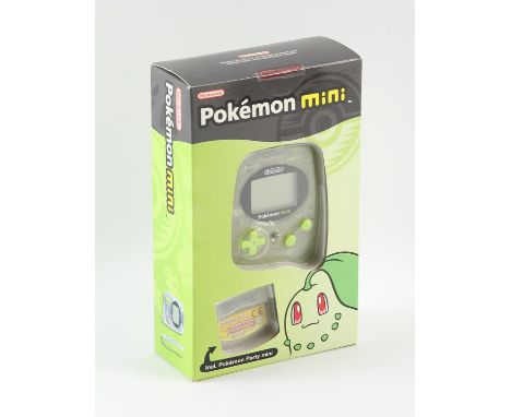 Pokémon Mini console (Chikorita Green) Factory Sealed. This lot contains a Pokémon Mini console (Chikorita Green) factory sea