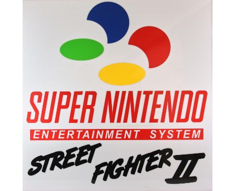 40" Street Fighter 2 Super Nintendo Neon Sign. This lot contains a massive Street Fighter 2 SNES neon sign, perfect for any g