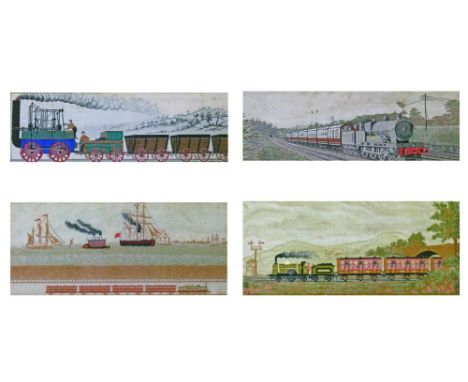 Four steam train related comprising: The Mersey Tunnel Railway, The Present Time, The Present Time (2nd version) and the Firs