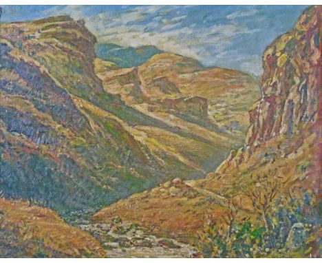 Frank Ernest Beresford (1881-1967) - Oil on canvas - The Golden Gate, Orange Free State, South Africa, signed, verso fully in
