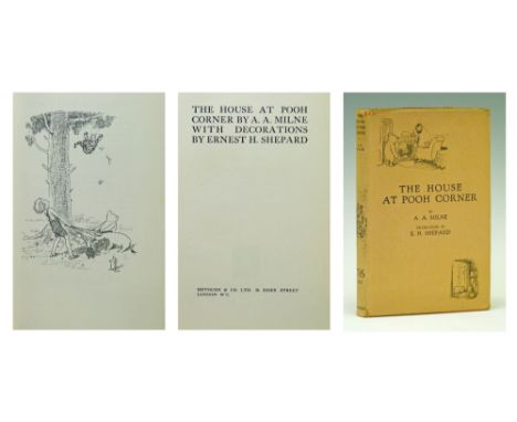 A.A. Milne - The House At Pooh Corner, first edition, first impression, published by Methuen & Co Ltd 1928, original pink clo