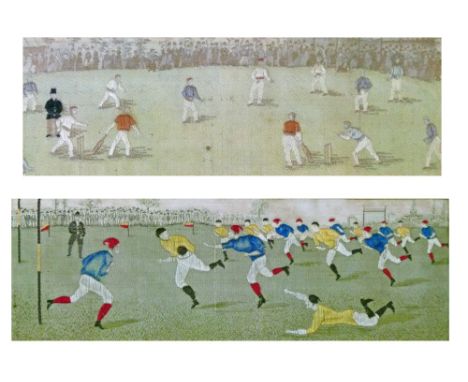 Two sporting related comprising: The First Touch and The First Over  Condition: Please see extra images and TELEPHONE departm