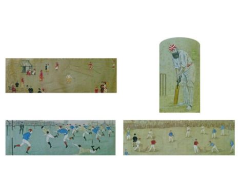 Four various sporting related comprising: The First Touch, The First Set, W.G. Grace and The First Over  Condition: Please se