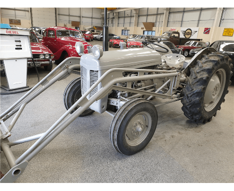 1954 MASSEY FERGUSON T20 WITH LOADERCurrent V5 present, paperwork includes old V5s and old tax discs. Now fitted with a 2500c