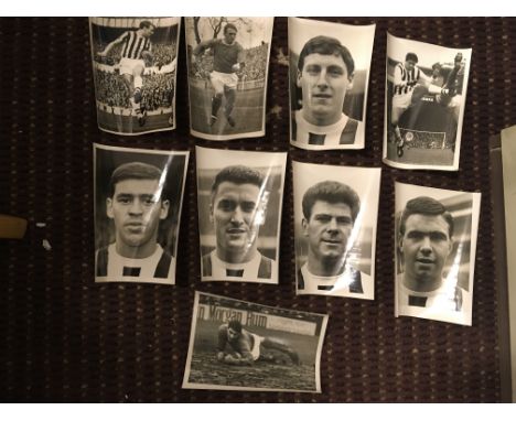 West Brom 1960s Football Press Photos: Mixture of portrait and match action. All 8 x 6 inch with Sport + General press stamps