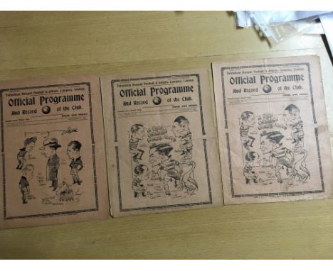 35/36 Tottenham Home Football Programmes: Swansea and Plymouth are  very good condition with no team changes and another Swan