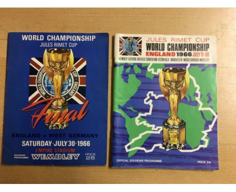 1966 World Cup Final Football Programme: Original programme in very good condition with the only writing being the score on c