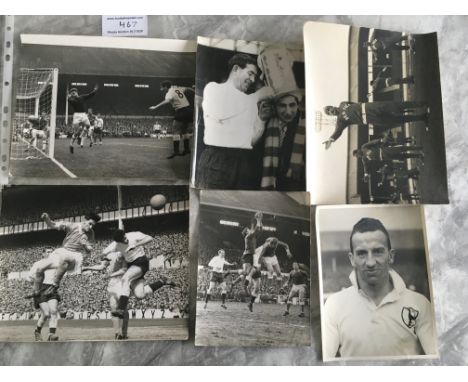 Tottenham Football Press Photos: Mainly large all from the early 60s with stamps and annotations to rear. The 65/66 isnt stri