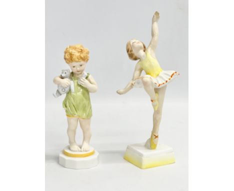 Royal Worcester. Tuesdays Child is Full of Grace. Wednesdays Child Knows Little Woe. 22cm 